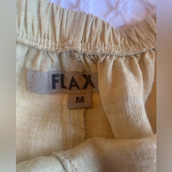 Flax 100% Linen Casual Pants with Pockets - Picture 2 of 16